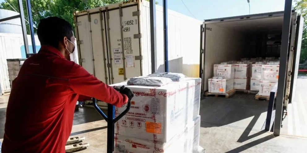 Llegan 15 mil dosis de la vacuna china a Río Negro
