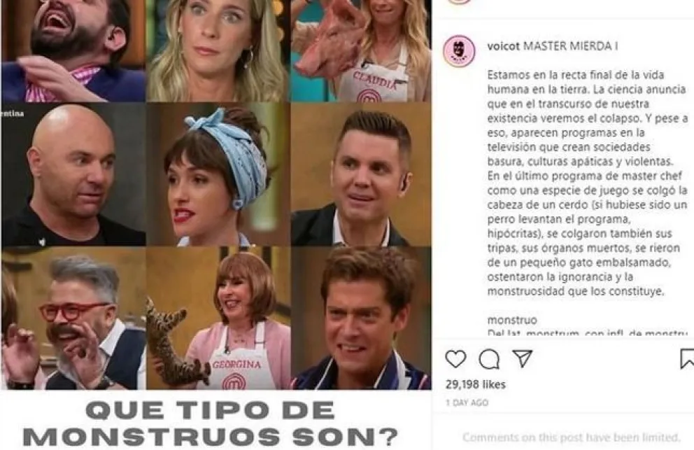 Grave denuncia contra MasterChef Celebrity: "Son unos monstruos"