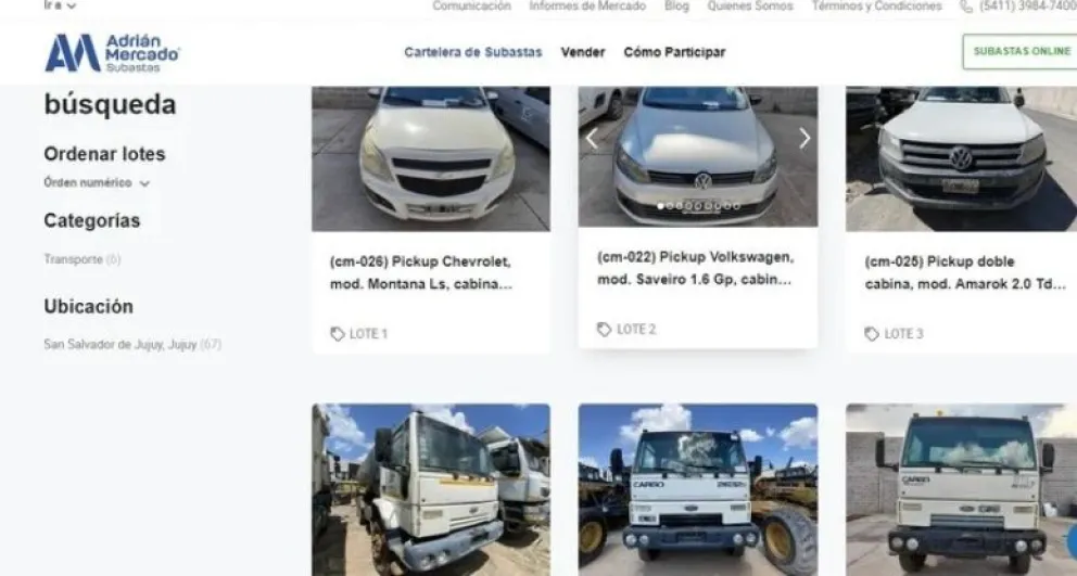 Volkswagen, Chevrolet e YPF rematan sus flotas de vehículos en subastas online