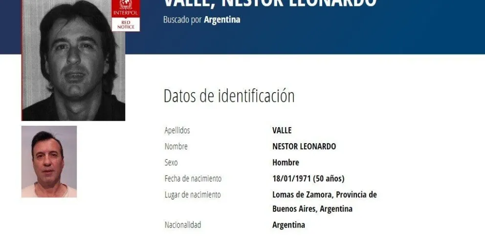 Finalmente agarraron a Valle, un violador de Bariloche buscado por la Interpol