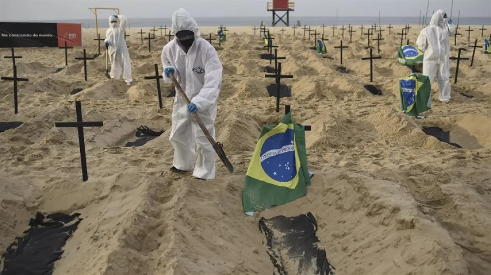 El coronavirus no da tregua en Brasil: En marzo hubo más muertes que nacimientos