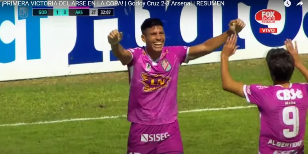 Bruno Sepúlveda hizo un gol y Arsenal consiguió su primera victoria