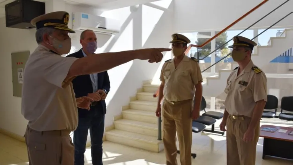Palmieri recorrió la sede de Prefectura Nacional en la Región Sur