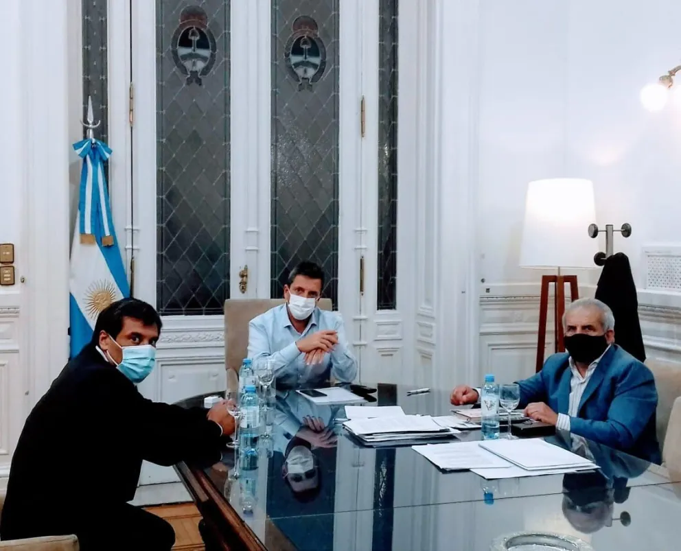 Sergio Massa recibió a los concejales Ricardo Marino y Ariel Zvenger