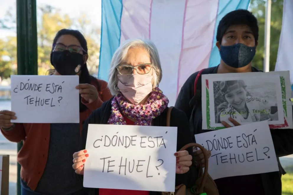 En la plaza San Martín reclamaron saber qué paso con Tehuel