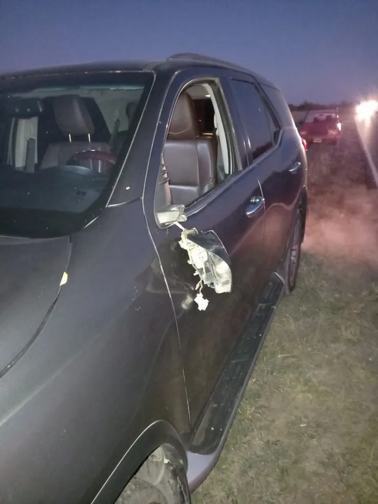 Así quedó el vehículo oficial tras el accidente de la Secretaria de Seguridad