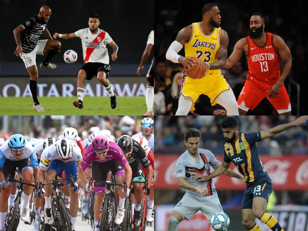 Agenda deportiva: River en la Libertadores, Sudamericana, NBA y Giro D'Italia