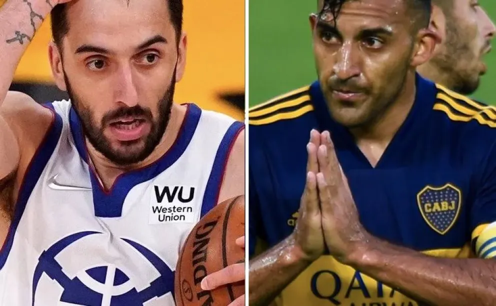 Wanchope Ábila disfrutó como nadie de ver a Campazzo en la cancha