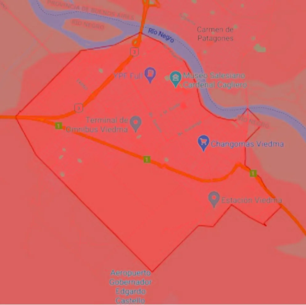 Viedma se encuentra en alerta roja por coronavirus