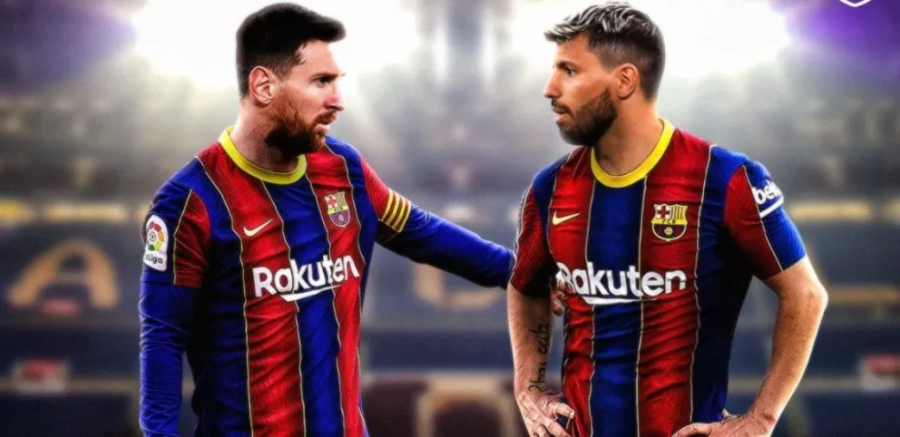 El Kun Agüero ya es jugador del Barcelona y tendrá como compañero a Messi