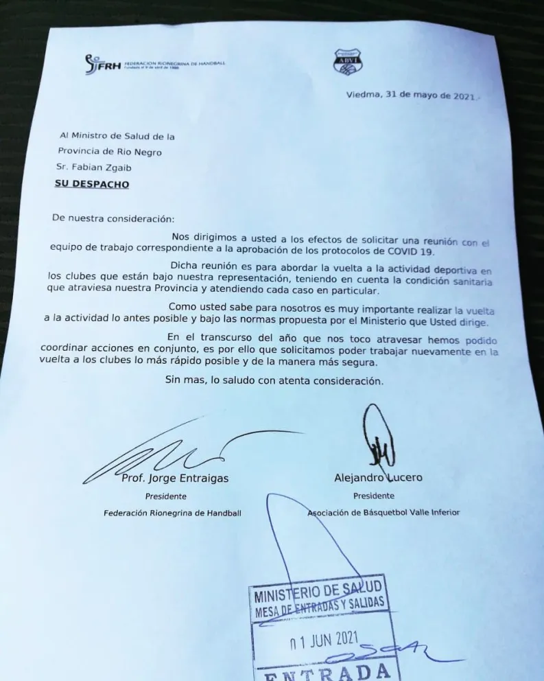 El handball y el básquet solicitan a salud el regreso a las actividades