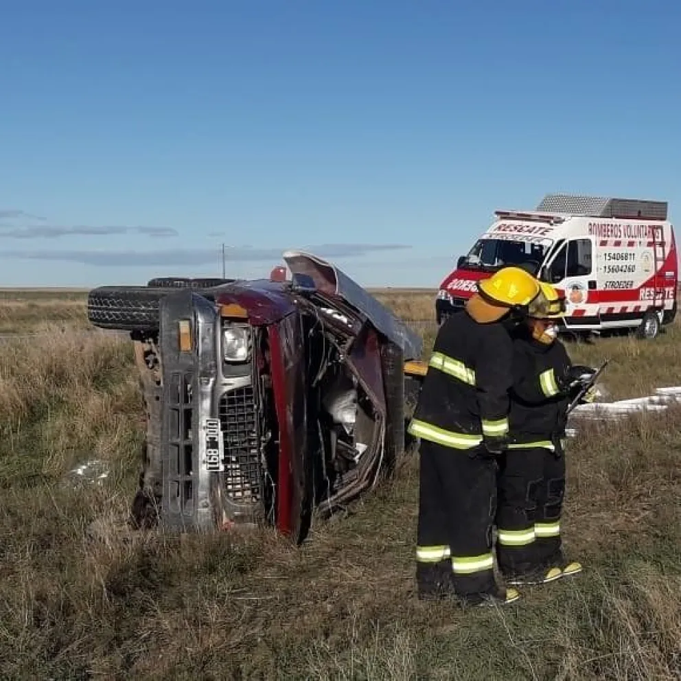 Un hombre sufrió un accidente en la ruta 3 a la altura del Parque Eólico