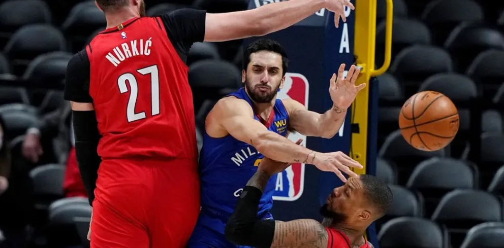NBA: hora y TV para el choque clave de los Nuggets de Campazzo ante Portland