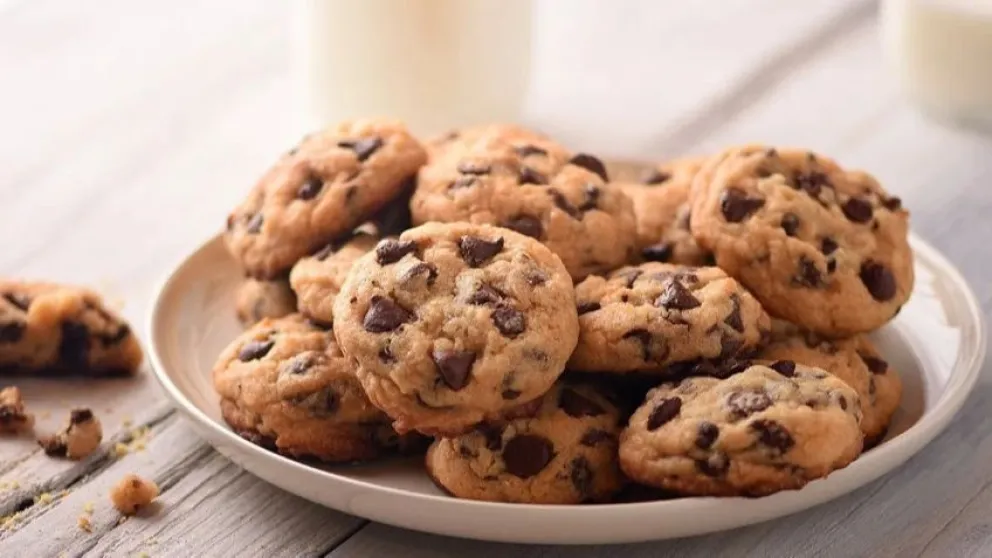 Cookies con chips de chocolate para preparar en casa