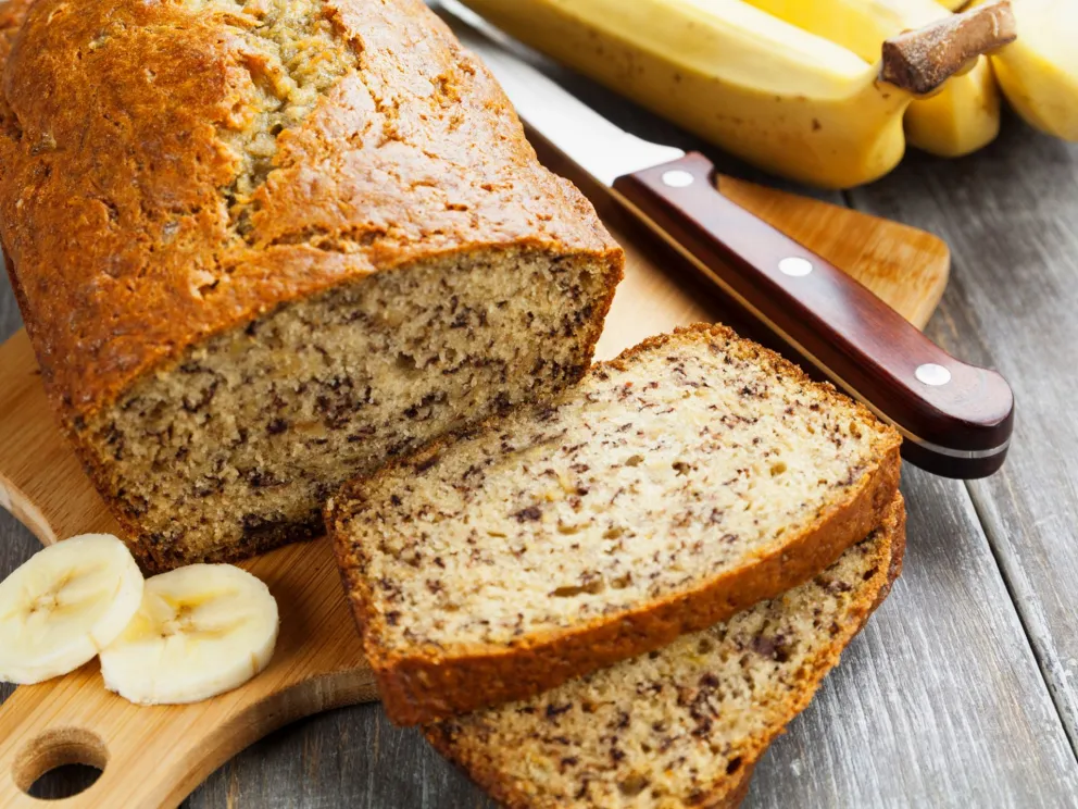 Receta sana: Budín de banana con harina integral ¡sin huevo y sin leche!