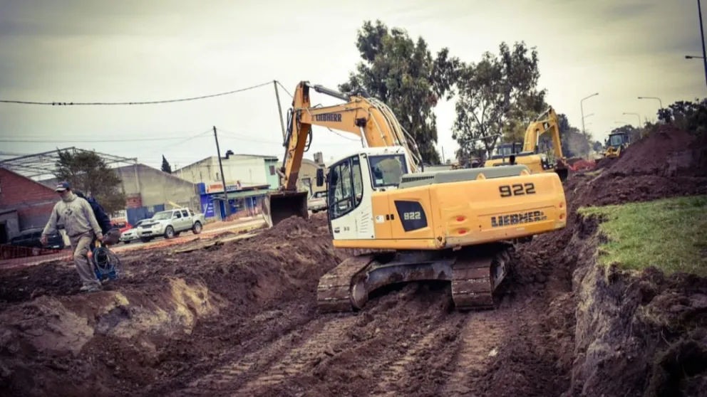 Sigue a todo ritmo la obra de la planta de tratamiento de líquidos cloacales