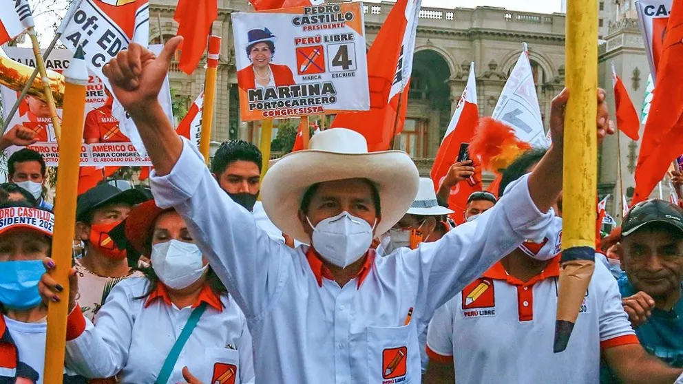 Terminó el escrutinio en Perú y ganó el sindicalista de izquierda Pedro Castillo
