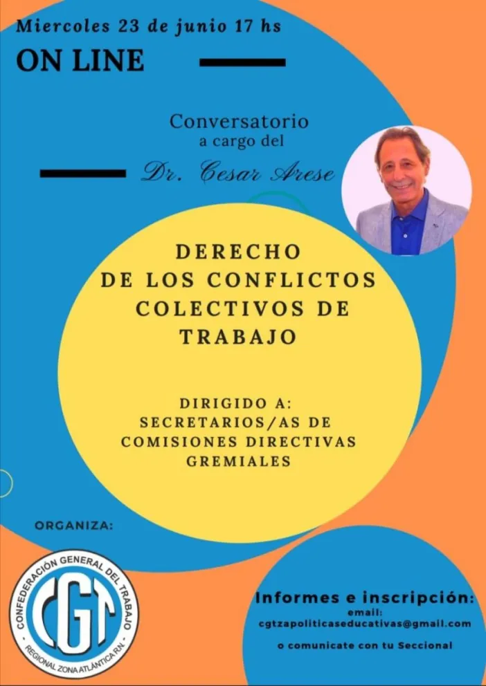 Nueva capacitación de CGT, esta vez sobre derecho laboral