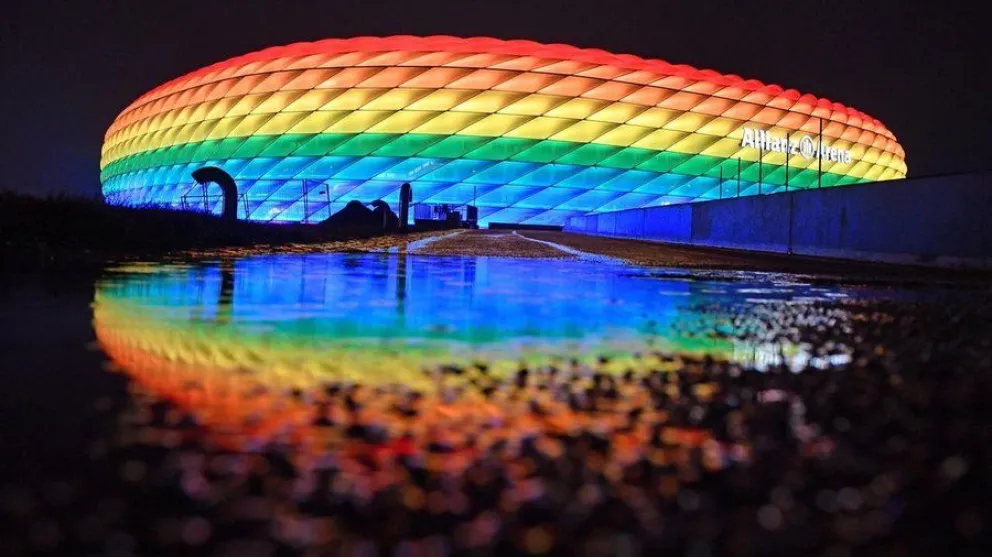 La UEFA rechazó iluminar el Allianz Arena con los colores LGBTIQ+