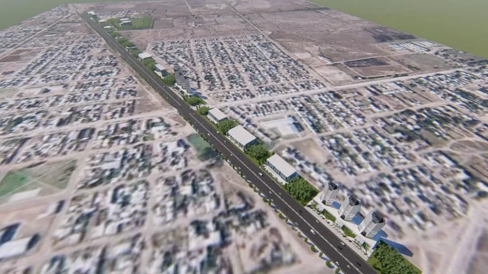Construirían un corredor de edificios públicos en la extensión de la ruta 1