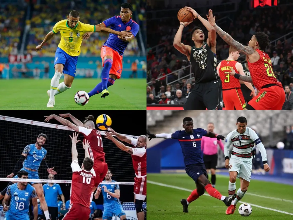 Agenda deportiva: Portugal vs Francia, Copa América, NBA y Nations League