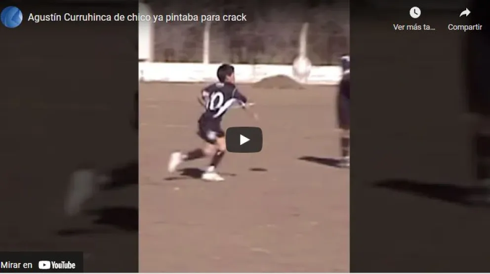 Apareció un video de Agustín Curruhinca gambeteando con la 10 de Jorge