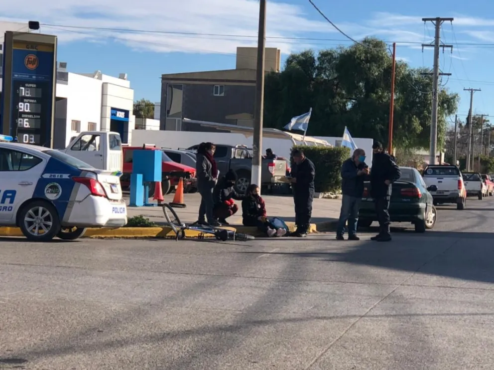 Atropellaron a una muchacha en bicicleta