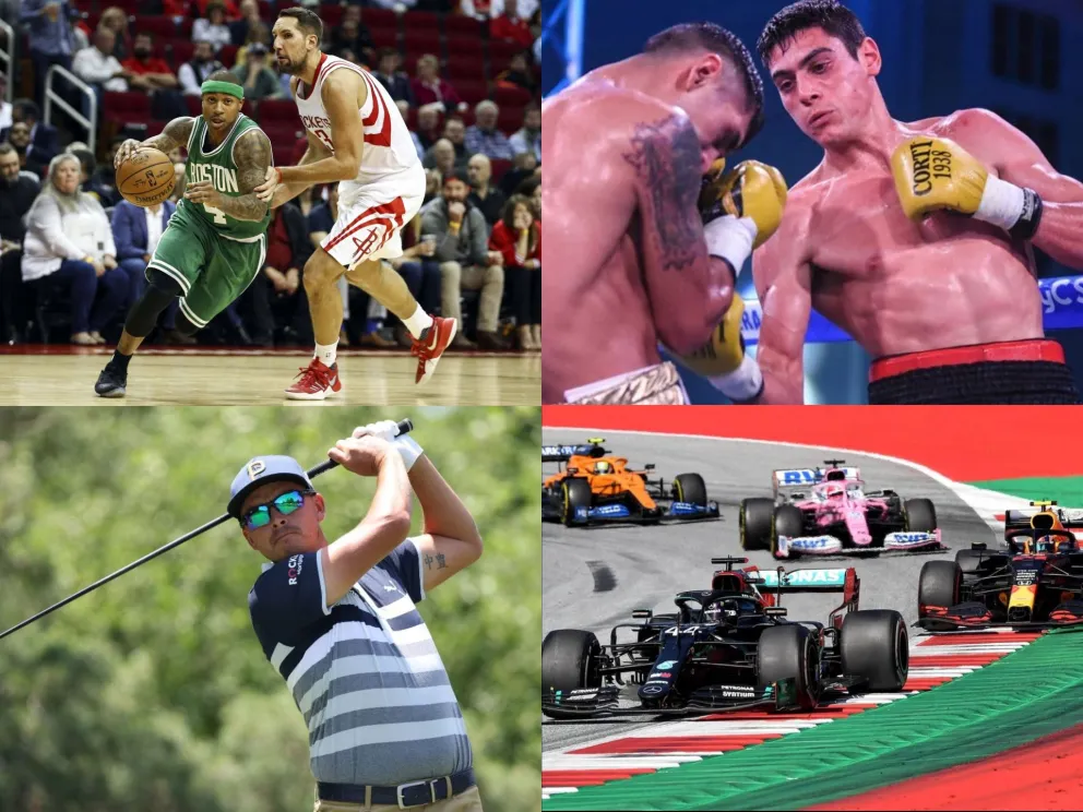 Agenda deportiva: playoffs de la NBA, Fórmula 1, boxeo y golf