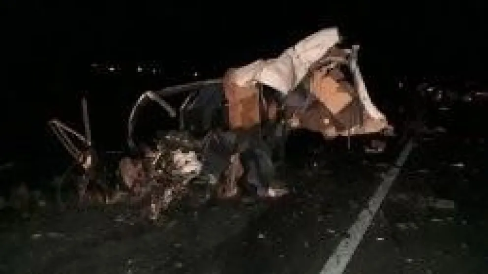 Tragedia en la Ruta 3: dos muertos en un tremendo choque frontal en Madryn