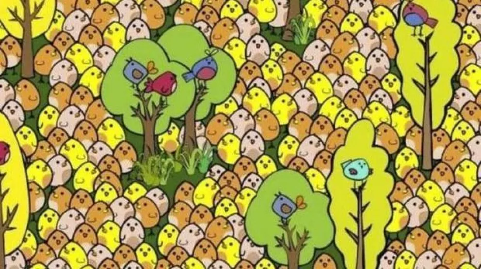 Reto: en 15 segundos, ¿podés encontrar un huevo camuflado entre los pollitos?
