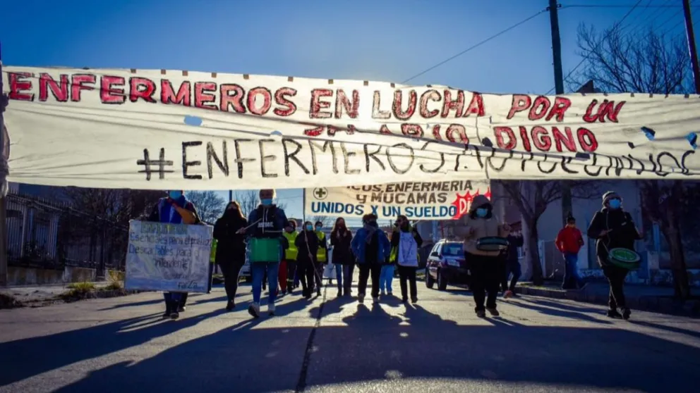 Fuerte reclamo en las calles maragatas de los autoconvocados de Salud