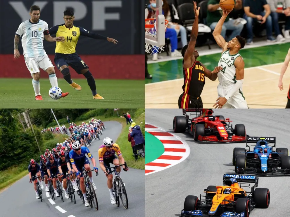 Agenda deportiva: Copa América,  NBA,  Fórmula 1 y Tour de France