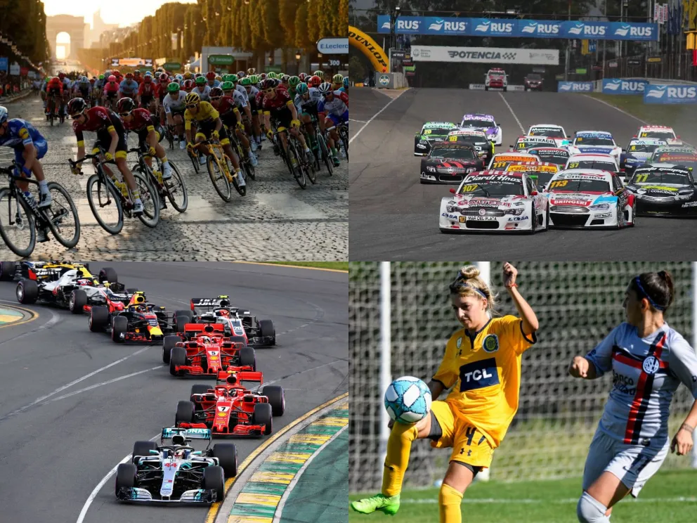 Agenda deportiva: fútbol femenino, boxeo, Top Race, Fórmula 1 y Tour de France