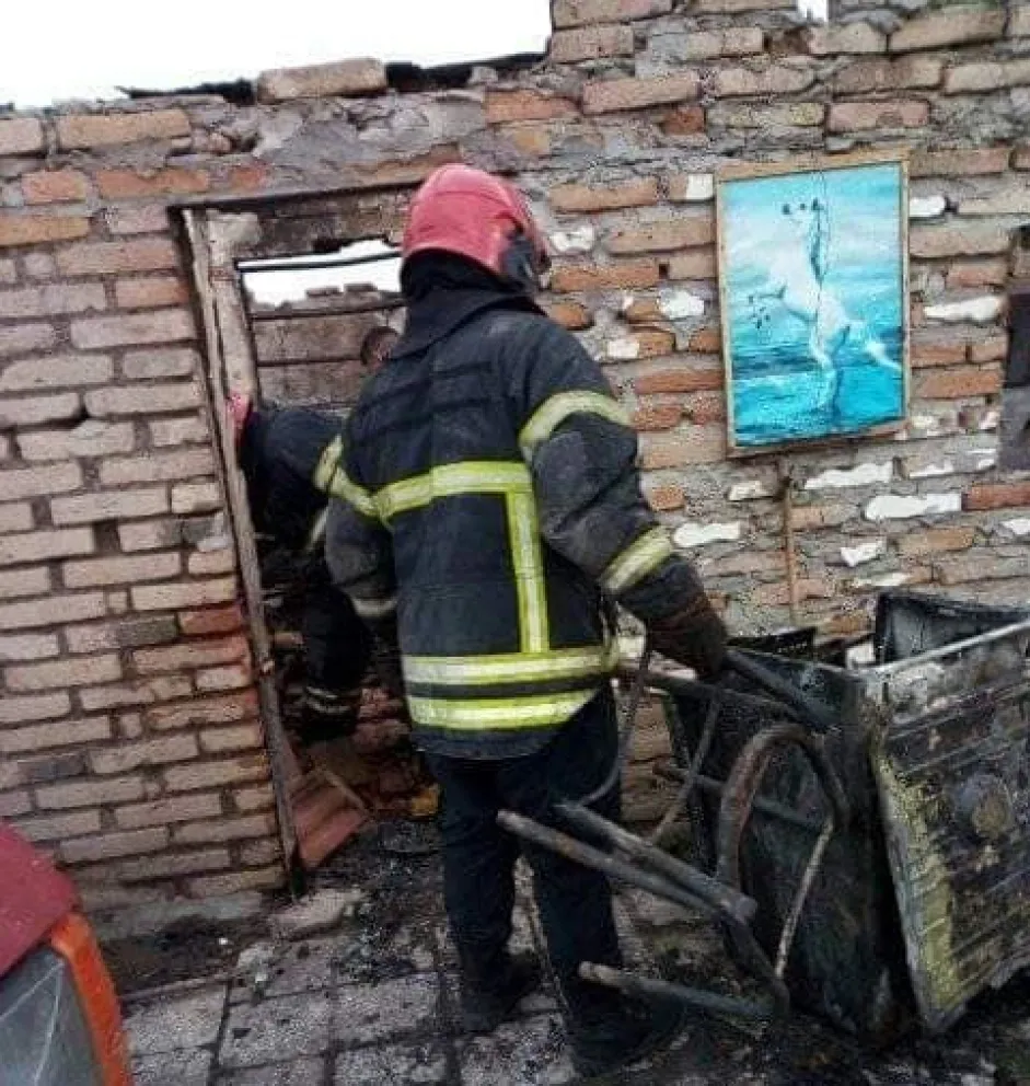 Se quemó una casilla: lo único que se salvó fue un cuadro con un caballo