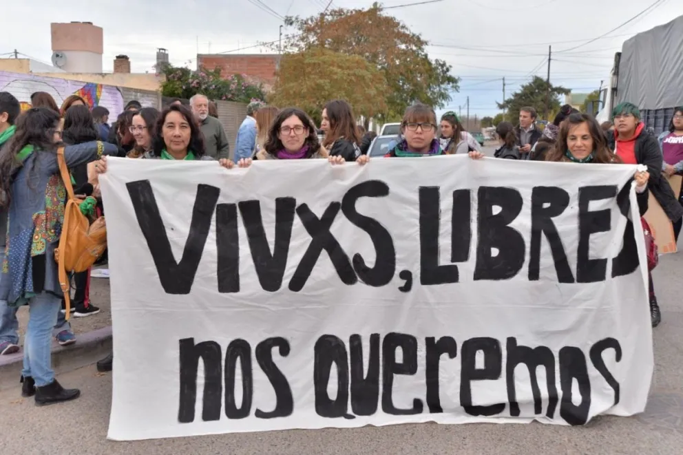 Imágenes del Ni Una Menos en Viedma