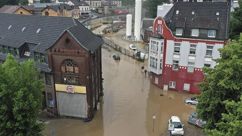 Impactantes imágenes del temporal en Alemania y Bélgica: ya son 93 los muertos