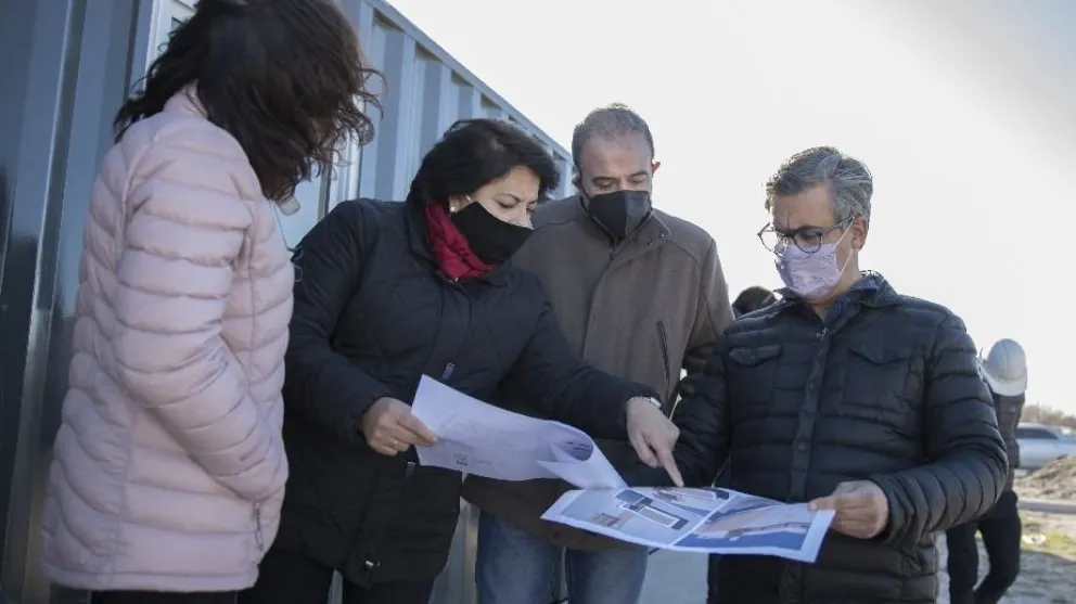 Pesatti visitó la obra de puesta en valor de La Lobería