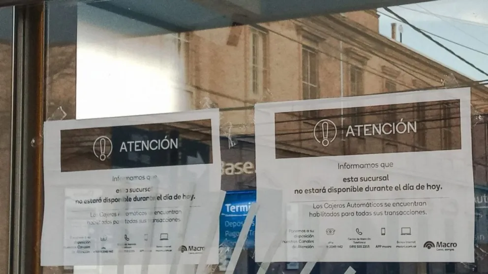 Cierran en forma preventiva la sucursal del banco Macro por un caso de Covid 19