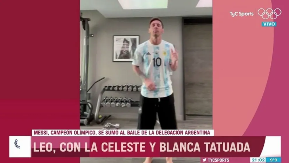 Messi sacó a relucir los “pasos prohibidos” en un video con atletas olímpicos