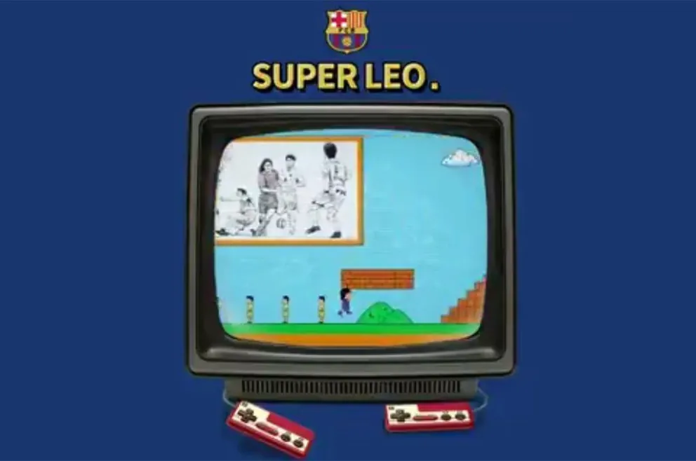 Un video de Mario Bros para homenajear los años de Leo Messi en el Barça