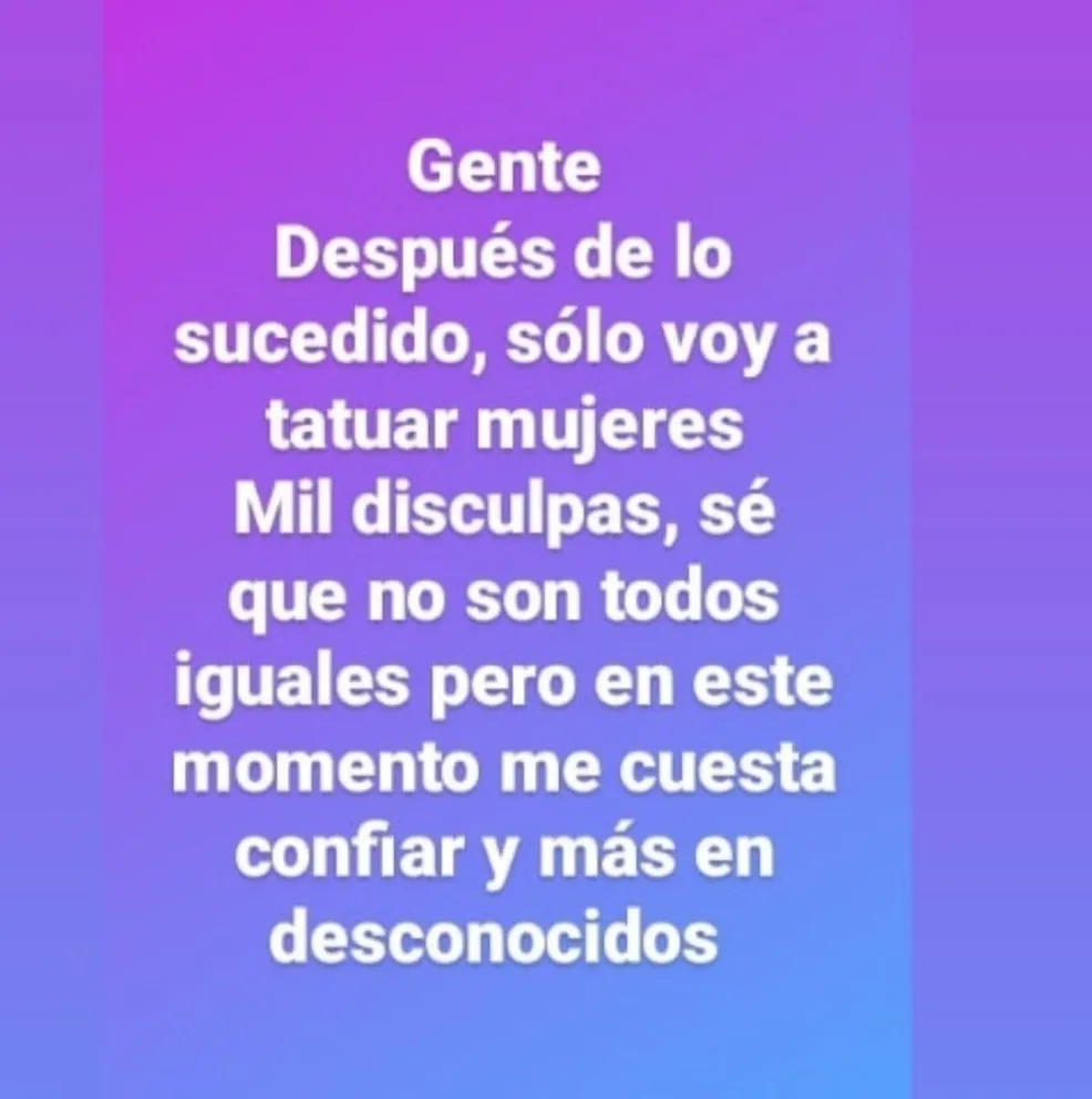 "Sólo voy a tatuar mujeres": Cuando la víctima se tiene que amoldar al sistema