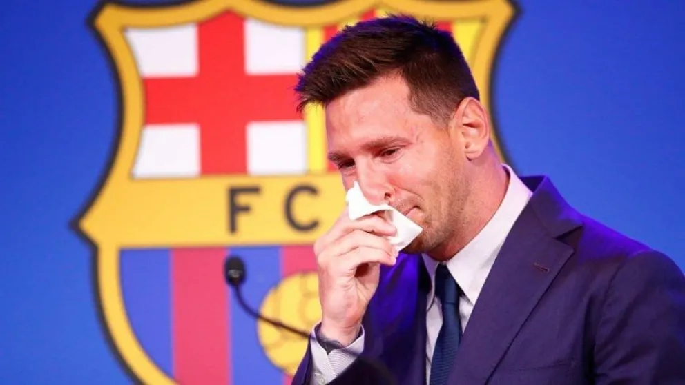 Messi se expresó con el corazón en la mano en un mar de lagrimas