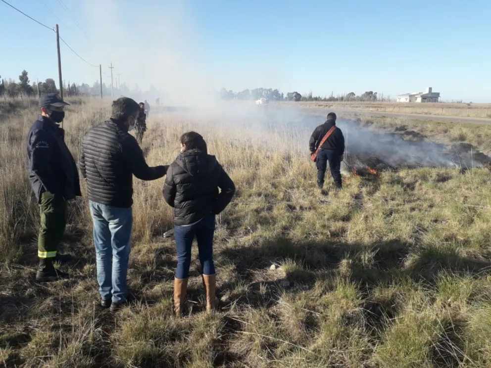 Incendios: Acciones preventivas en la ex ruta 3