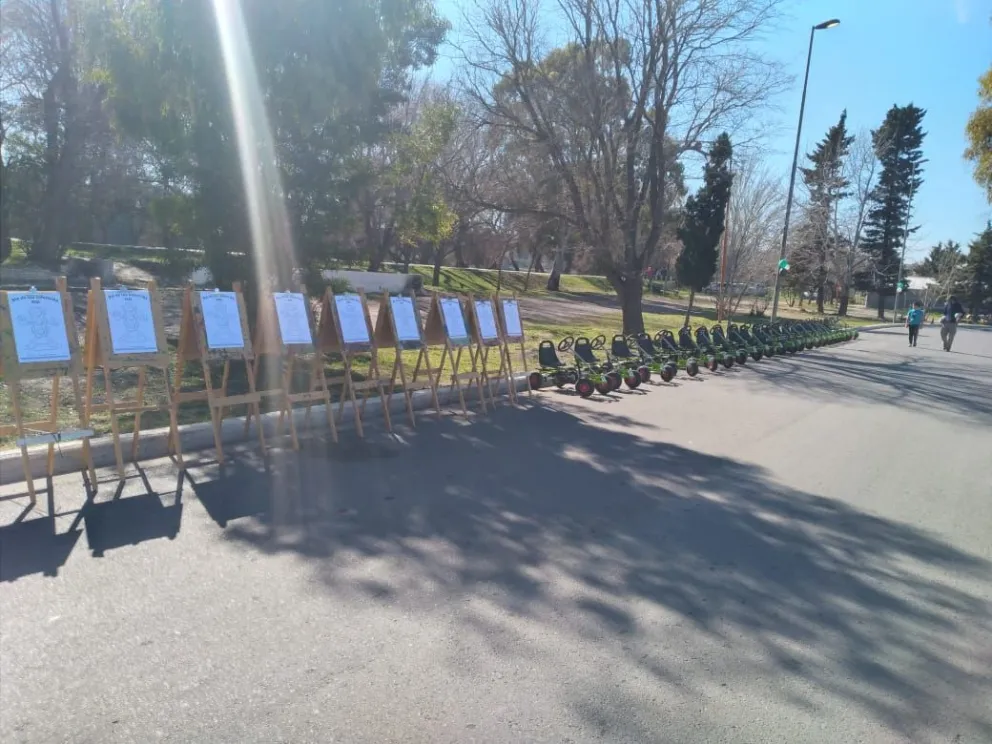 Todo listo en el Parque Ferreira para los festejos del Día de las Infancias