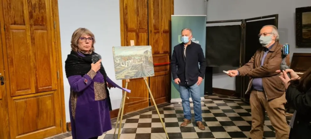Emotiva donación de un cuadro de Biagetti al Museo Regional Emma Nozzi
