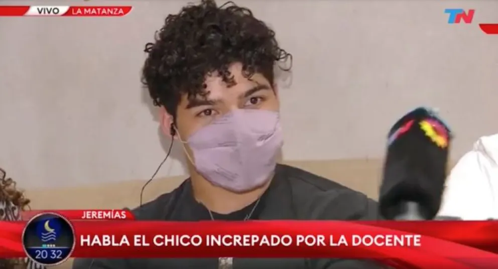 El alumno dijo que aprendió de la docente kirchnerista que discutía a los gritos
