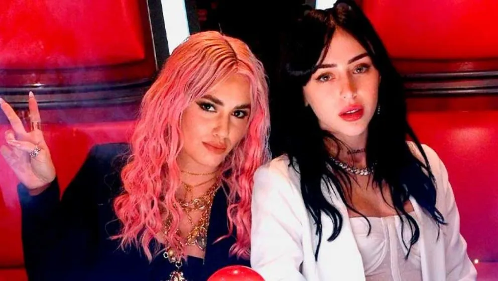 Esperado encuentro: Nicki Nicole cantó junto a Lali en La Voz Argentina