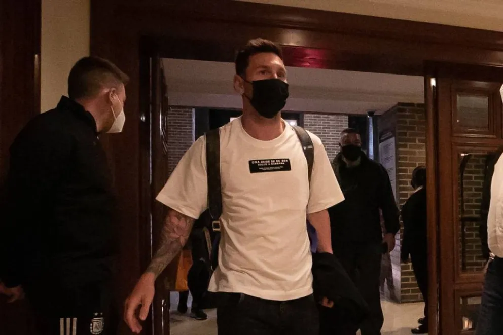 Lionel Messi se sumó al plantel del seleccionado argentino en Venezuela