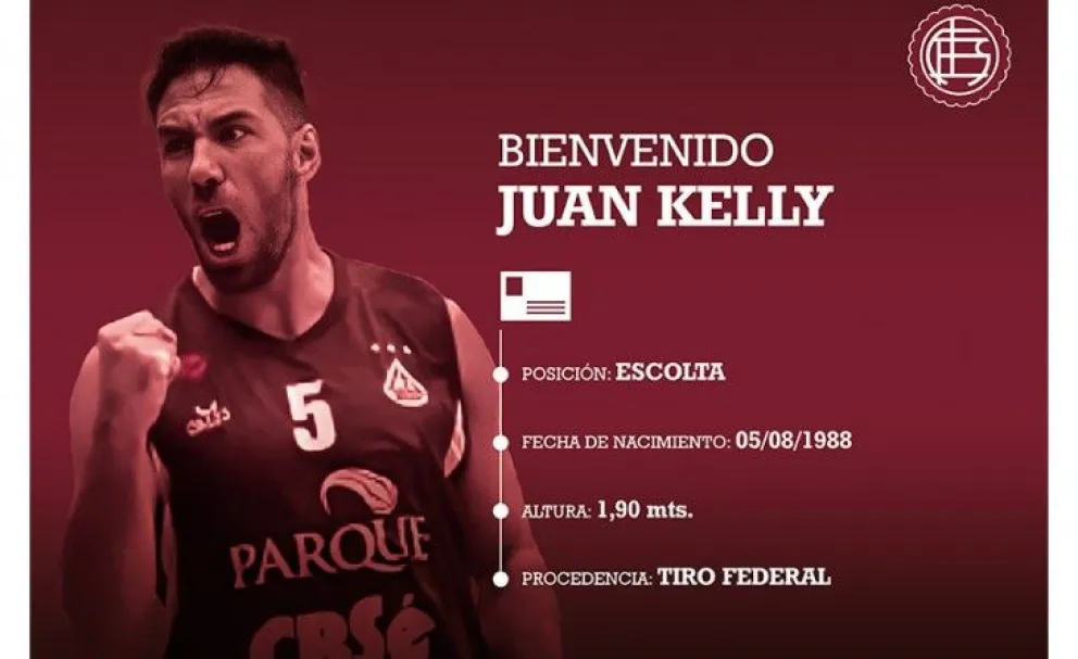 Un viedmense se viste de granate: Juan Kelly es nuevo refuerzo de Lanús