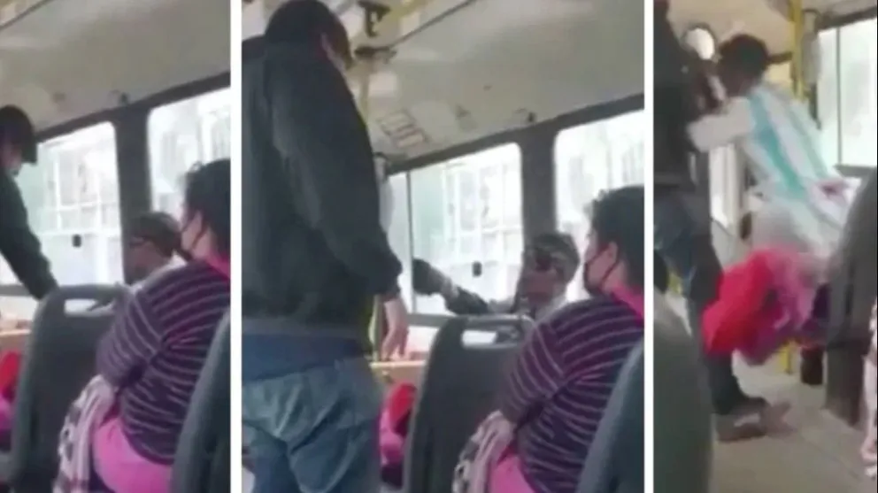 Otro más: no quiso ponerse el barbijo y el chofer lo tiró del colectivo